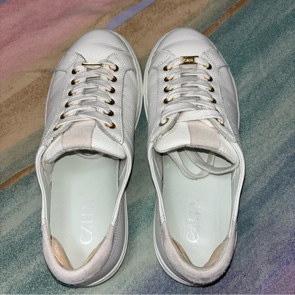 Calla Women’s Star Leather Sneakers in White size 38 shoes - Picture 7 of 10